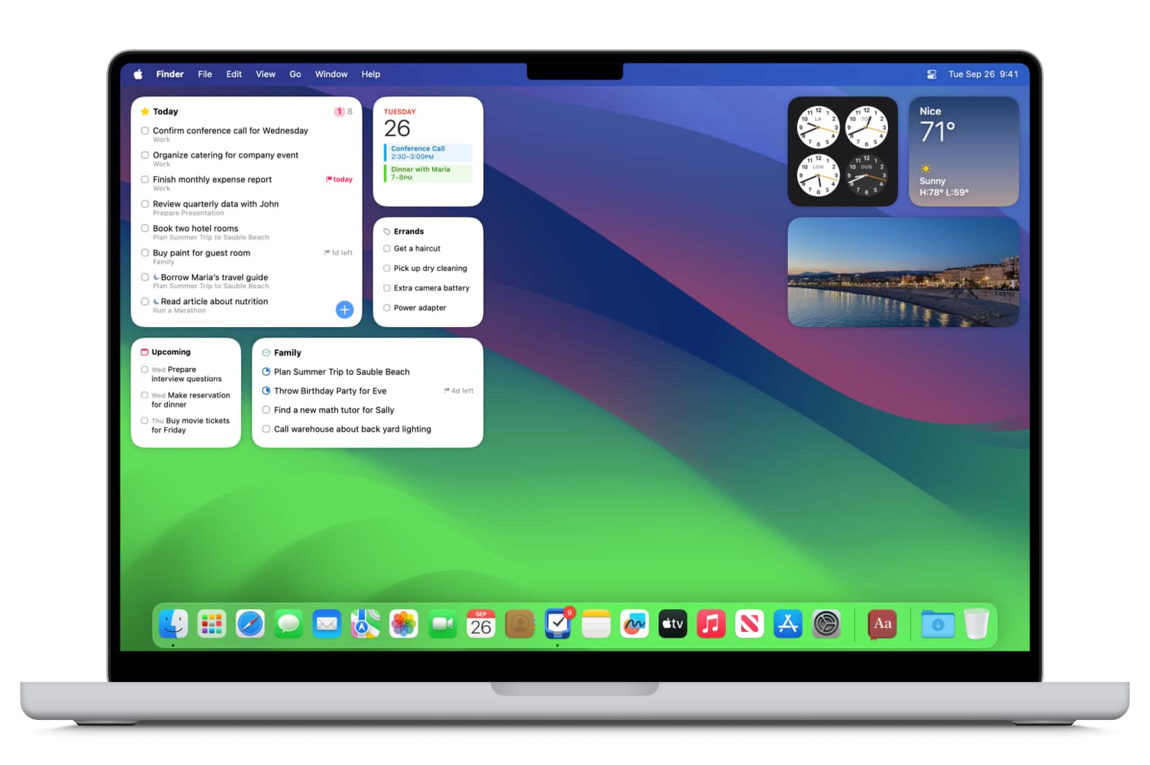 Things’ widgets on macOS Sonoma